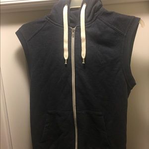 H&M’s Men’s Navy Blue Hooded Vest M